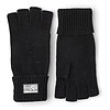 Handschoen Raggwool Half Finger Black