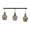 Afbeelding Hanglamp 3 kappen black smoke 1