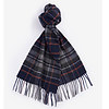 New Check Tartan Scarf Navy/ dark Ginger