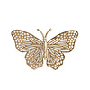 Ornament Butterfly glanzend goud M