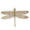 Ornament Dragonfly glanzend goud L