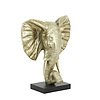 Afbeelding Ornament op voet Elephant licht goud M 1