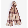 Tartan Scarf Boucle Muted Cabernet