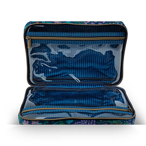 Beauty Case Querida Velvet Dark Blue 