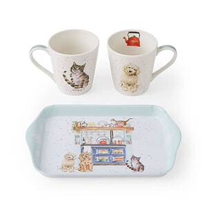 Country Kitchen Mug and Tray Set