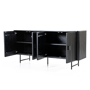  Dressoir Remi 4-drs zwart