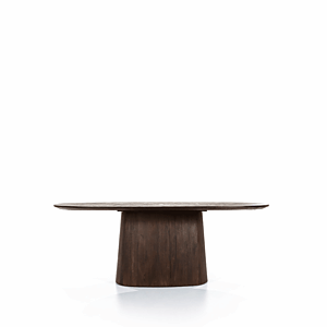 Eettafel Aron ovaal 200x110cm bruin