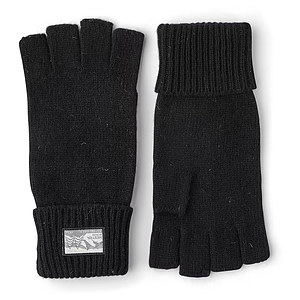 Handschoen Raggwool Half Finger Black