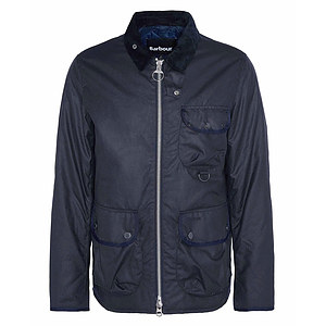 Heren waxjas Angler Navy