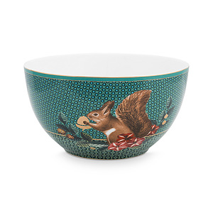 Kom Winter Wonderland Squirrel Green 15cm