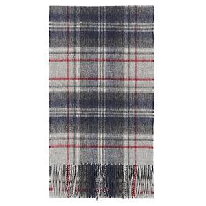 New Check Tartan Scarf Blue Granite