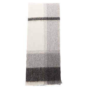 Rosefield Tartan Scarf Monochrome