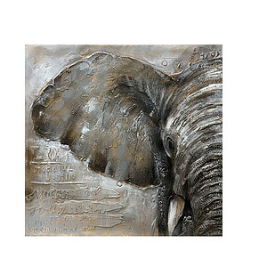 Canvas Schilderij Olifant links