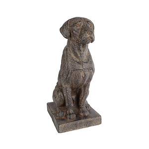 Sculptuur dog bruin 