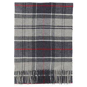 Tartan scarf Yaxley Blue Granite