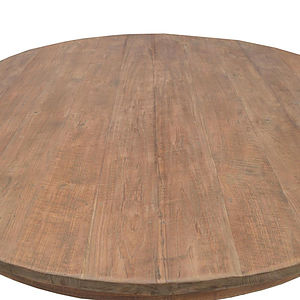 Teak Eettafel Rond 110cm