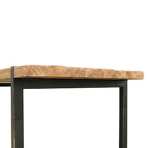 Teak Industriele Eettafel 200cm