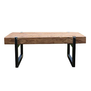 Teak Industriele Salontafel