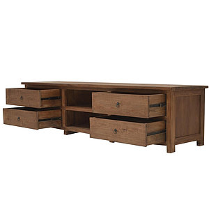 Teak TV-dressoir 4 laden