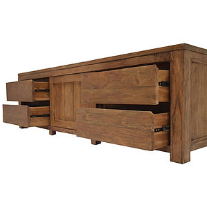 Teak TV-dressoir greeploos