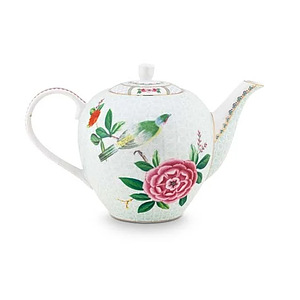 Teapot L Blushing Birds White 1.6 ltr