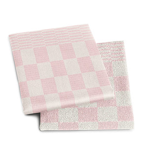 thee- en keukendoek barbeque pastel pink