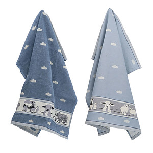 Thee- en keukendoek schaap Blue