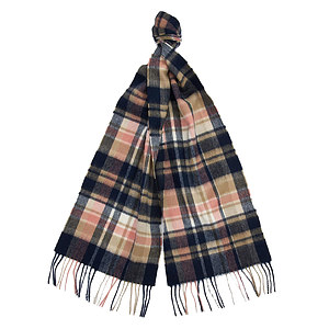 Vintage Winter Plaid Navy/Pink Rust