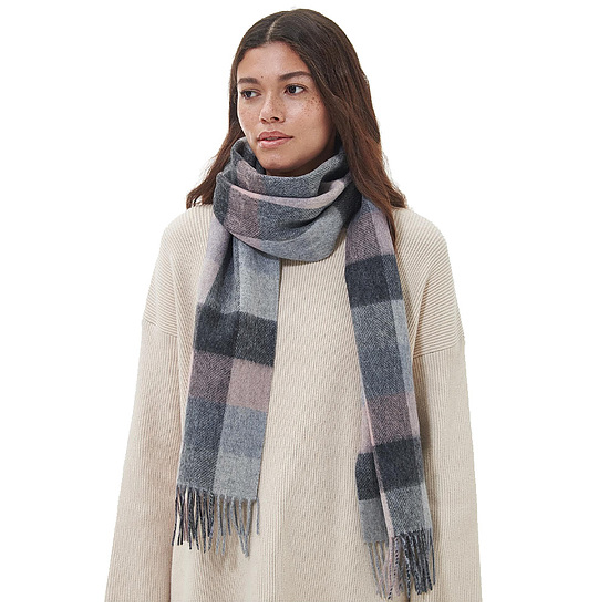 Afbeelding Birch Check Scarf Pearl Grey  2