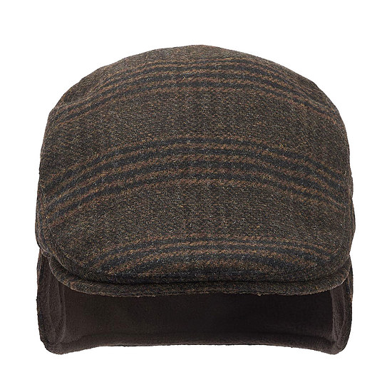 Afbeelding Cheviot Flat Cap Brown Check 1