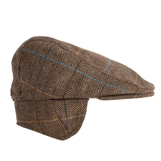 Afbeelding Cheviot Flat Cap Brown Herringbone 2