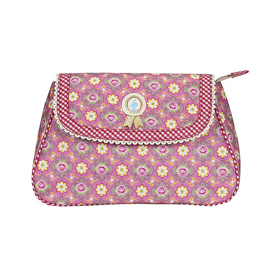 Cosmeticbag+flap M Pink 1