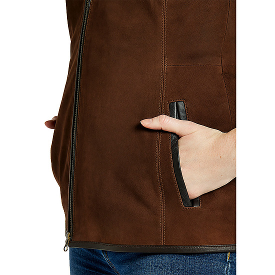 Afbeelding Dames bodywarmer Kingston Leather walnut 3