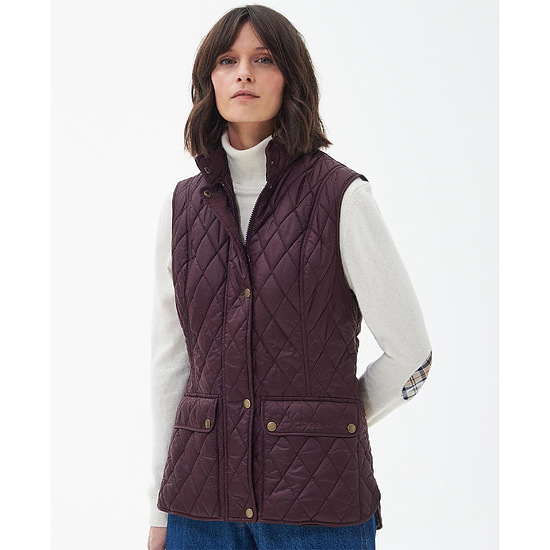 Dames Bodywarmer Otterburn Gilet Black Cherry