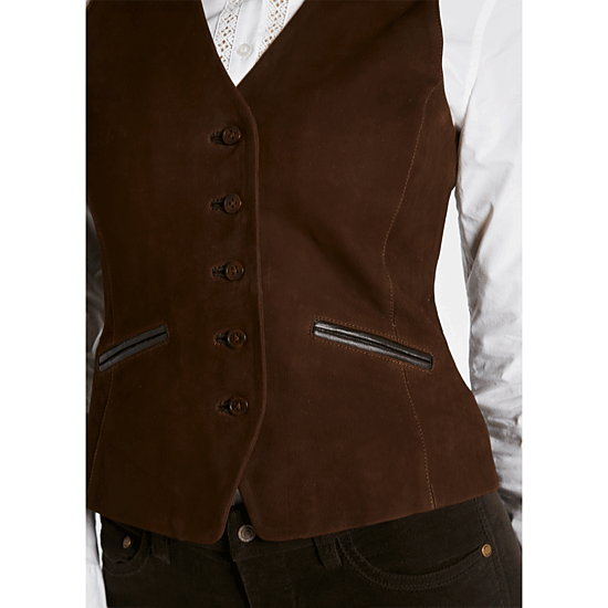 Dames Gilet Greville Walnut