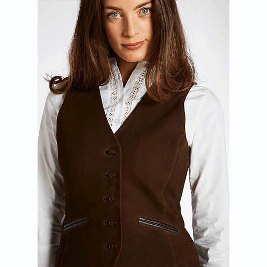 Afbeelding Dames Gilet Greville Walnut 3