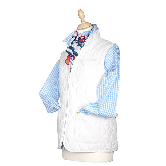 Afbeelding Dames Lichfield Slim quilted gilet white 2