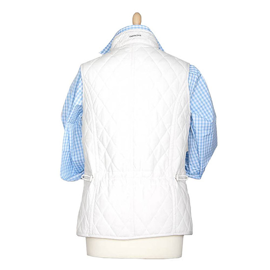 Afbeelding Dames Lichfield Slim quilted gilet white 3