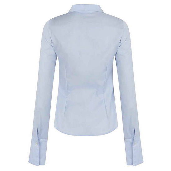 Afbeelding Damesblouse Tulip Herringbone blue 2