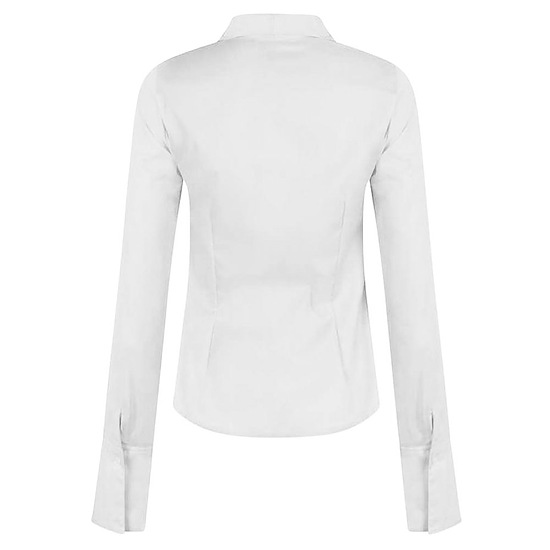 Afbeelding Damesblouse Tulip Herringbone white 2