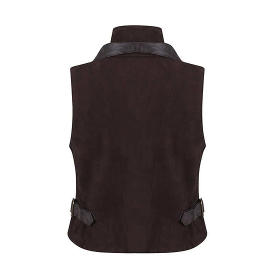 Afbeelding Damesgilet Double Waistcoat brown 2