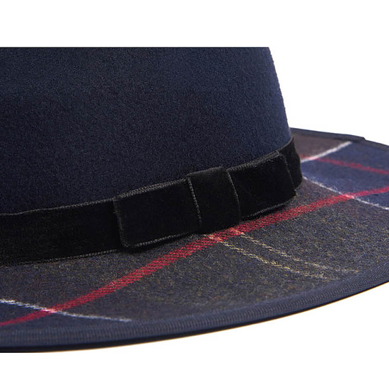 Afbeelding Dameshoed Thornhill Fedora Navy 2