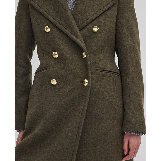 Afbeelding Damesjas Reva Wool Military Olive/ vine 4