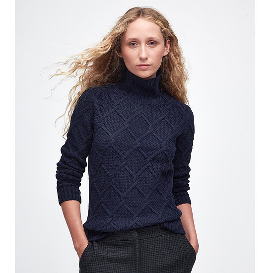 Afbeelding Damestrui Burne roll neck navy 2