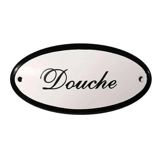 Deurbordje Douche 1