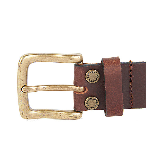 Double Rivet Belt dk brown 