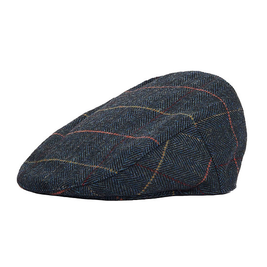 Flat Cap Wilkin Navy Herringbone