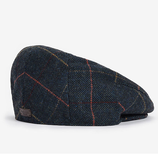 Flat Cap Wilkin Navy Herringbone