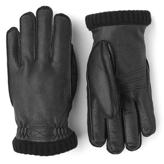 Afbeelding Heren handschoen Deerskin Primaloft Rib zwart 1