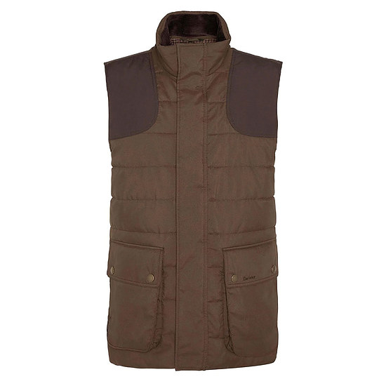 Heren Bodywarmer Braford Tattersall Dk Sand